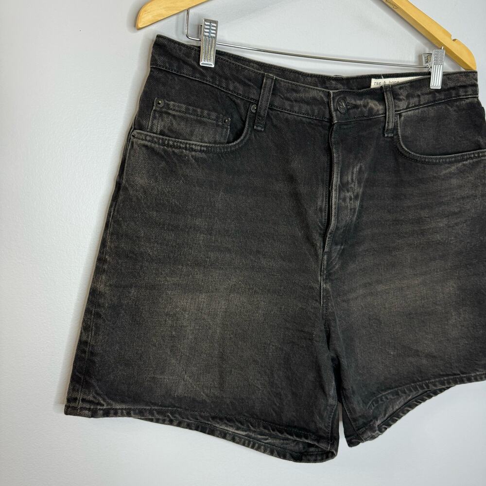 Rag & Bone Maya Demin Shorts High Rise Relaxed Fi… - image 3